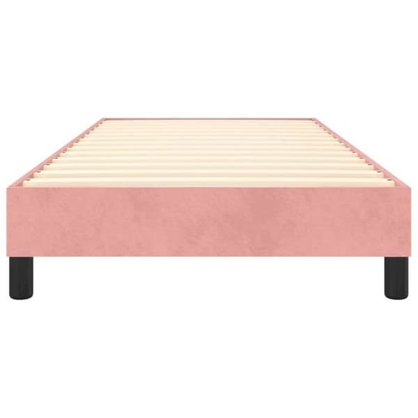 Maison Exclusive - Vaaleanpunainen jousipatja 90x190 cm sametti rosa