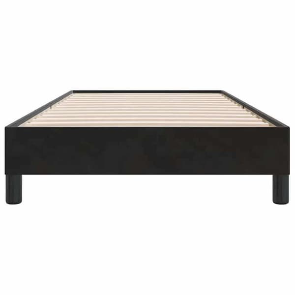 Sengestel - EKSKLUSIV HUS - 80 x 210 cm - Velour - Inkluderet lamelbund - Sort Svart