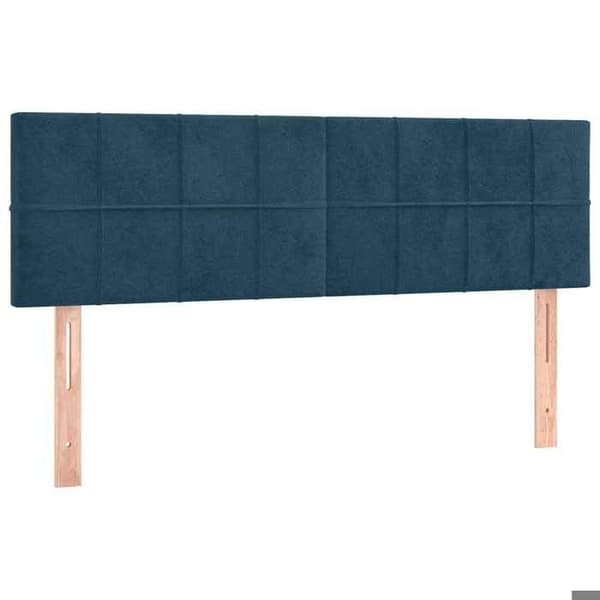 Maison Exclusive - Mörkblå sänggavlar 144 x 5 x 78/88 cm Sammet