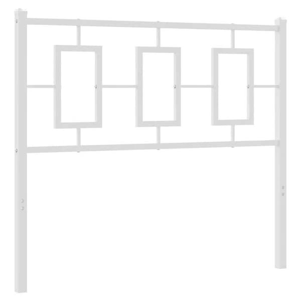 Maison Exclusive - Erstatnings hovedgærde metal hvid 100 cm