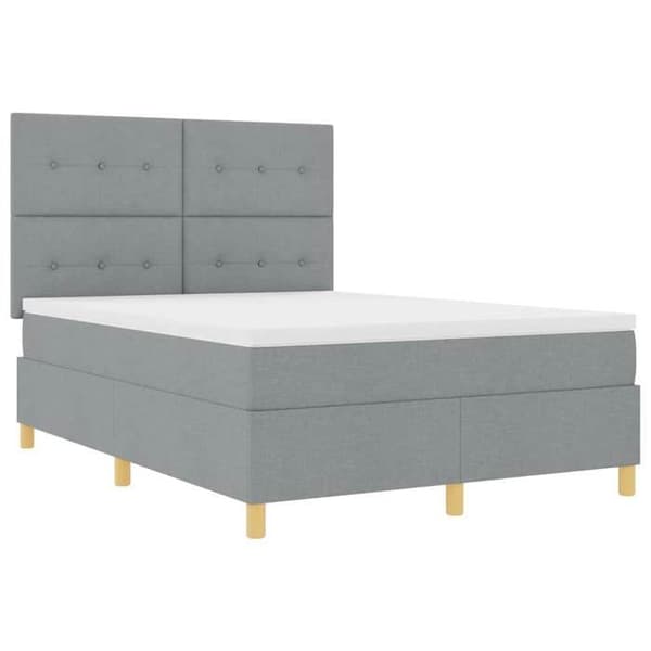 Maison Exclusive - LED-jousipatja Harmaa 140 x 190 cm kangas