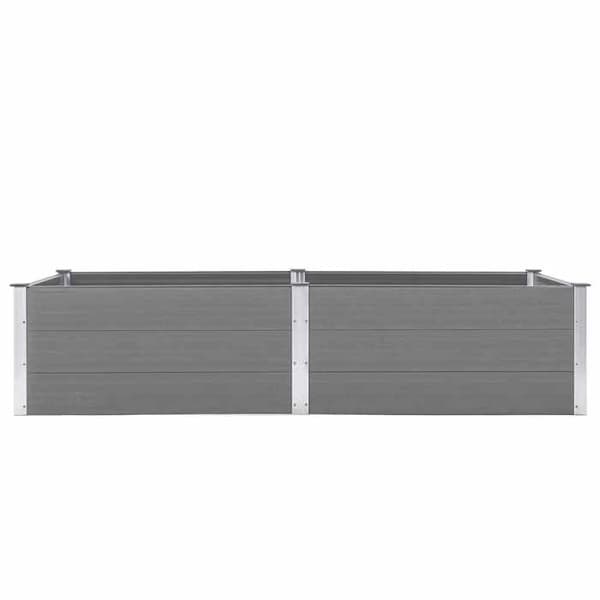 Maison Exclusive - Hævet havebed 250x100x54 cm WPC Grå