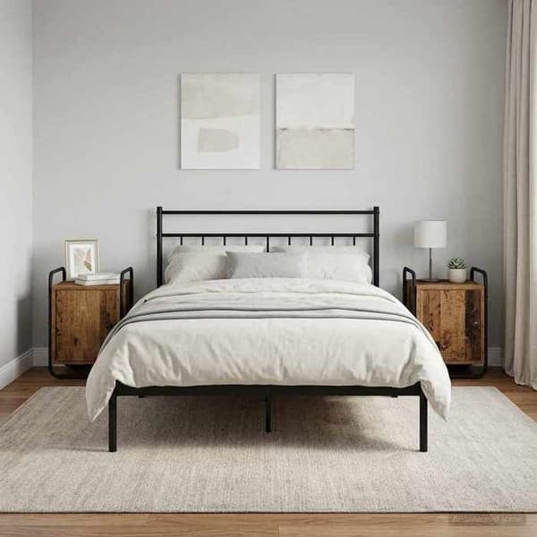 Maison Exclusive - Natbord 2 stk Antik træ Ingeniørtræ