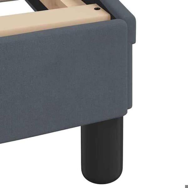 Maison Exclusive - Säng med Dover mörkgrå madrass 200x200 cm sammet