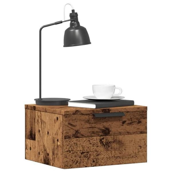 Maison Exclusive - Vanhan puun seinähyllyyöpyöre 34x30x20 cm