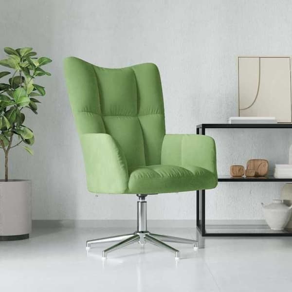 Maison Exclusive - Lys grøn velour afslapningsstol