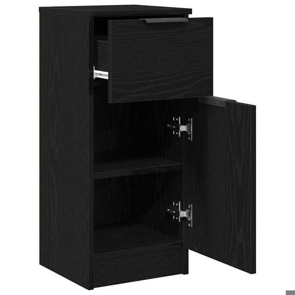 Maison Exclusive - Buffet 2 stk Sort eg 30 x 30 x 70 cm Ingeniørtræ