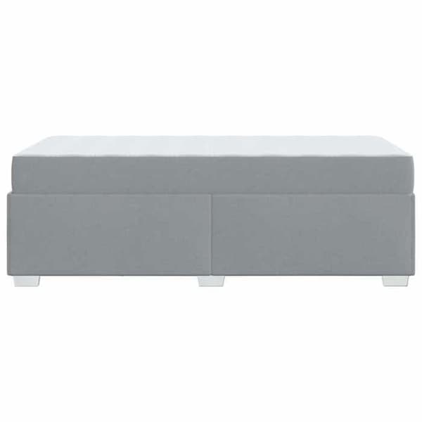 Maison Exclusive - Sängram med madrass Ljusgrå 100 x 200 cm tyg