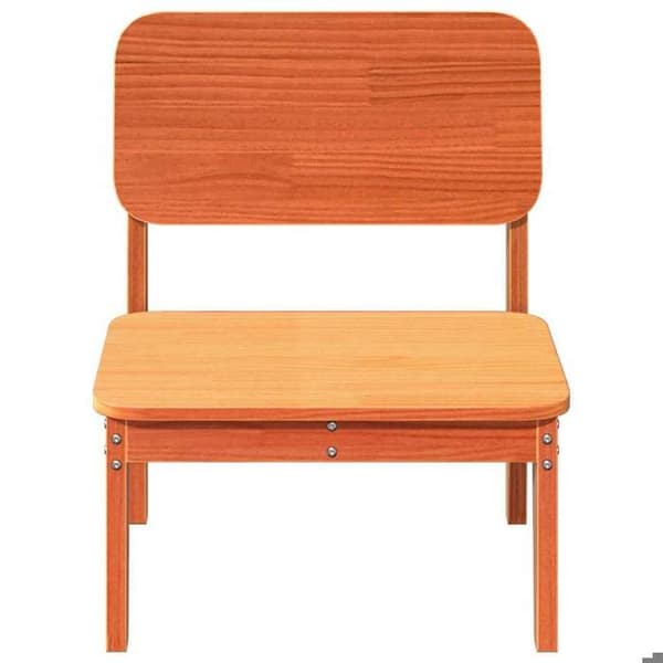 Maison Exclusive - Trädgårdsstolar set om 2, brunt vax 60x52,5x72 cm brunt vax