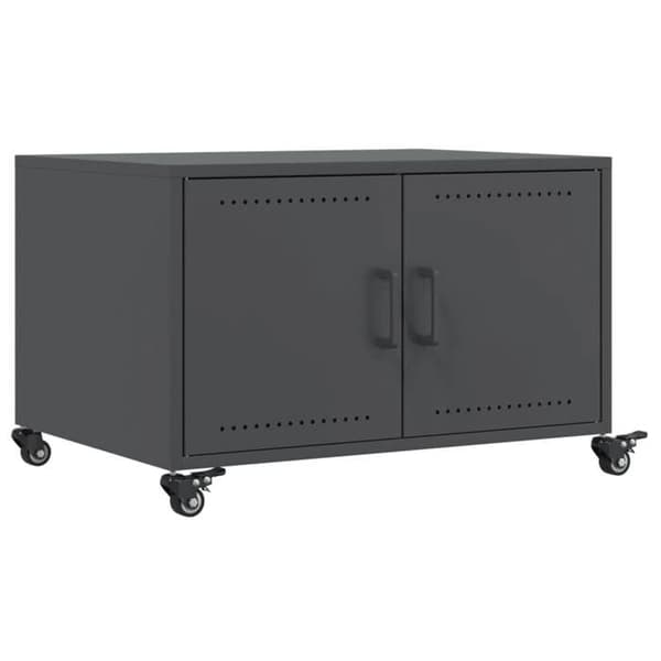 Maison Exclusive - Anthracitfarvet sofabord 68x50x43,5 cm stål
