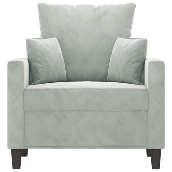 Maison Exclusive - Lysegrå Stol 60 cm Velour