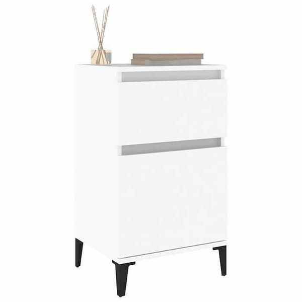 Maison Exclusive - Hvid natbord 40x35x70 cm Vit