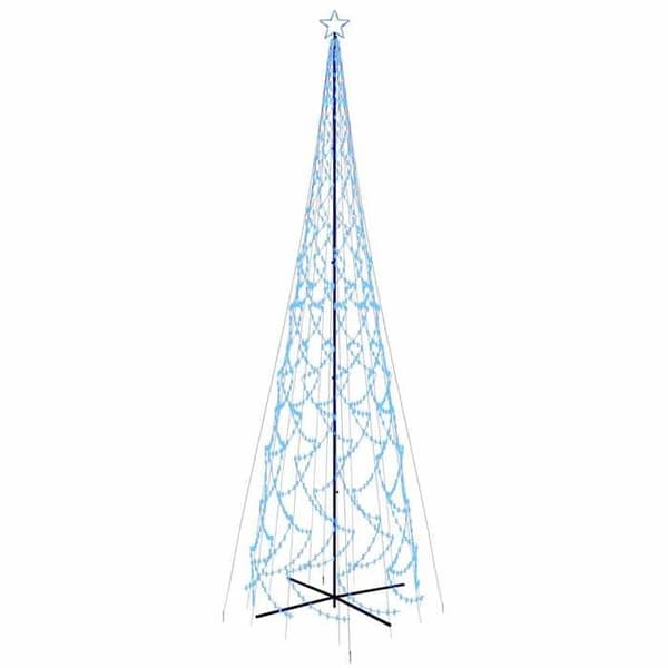Maison Exclusive - Julgran kon 3000 blå LED-lampor 230x800 cm