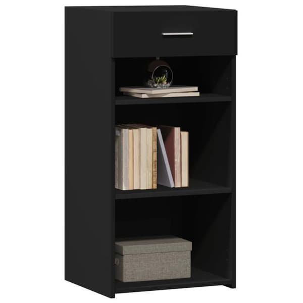 Buffet - EKSKLUSIVT HUS - 45x42,5x93 cm - Sort - Ingeniørtræ - 1 skuffe Svart