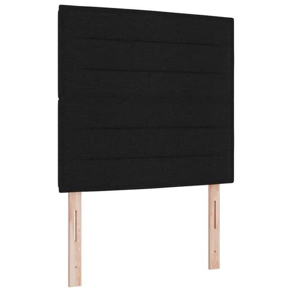 Maison Exclusive - Boxspring-sänky mustalla patjalla 90 x 200 cm Kangas