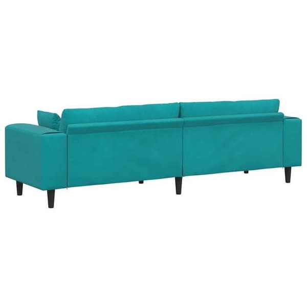 Maison Exclusive - Turkos Soffa 250 x 77 x 76 cm Sammet Turkos