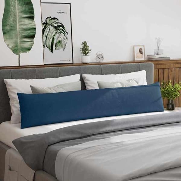 Maison Exclusive - Soffkuddar 2 st tyg Blå 200 x 40 cm Blå