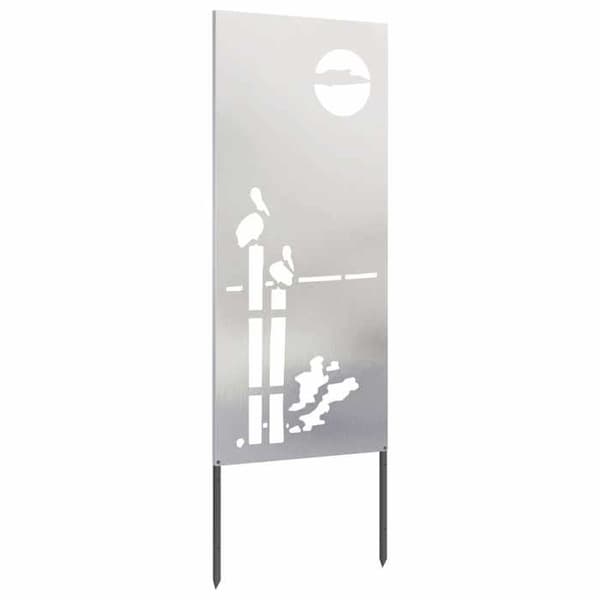 Maison Exclusive - Trädgårdsskyddsskärm Fretwork Silver 50 x 140 cm Silver