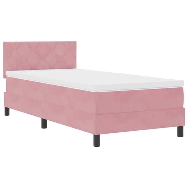 Maison Exclusive - Jousipatja ruusupäällysteellä 100 x 200 cm Sametti Ros