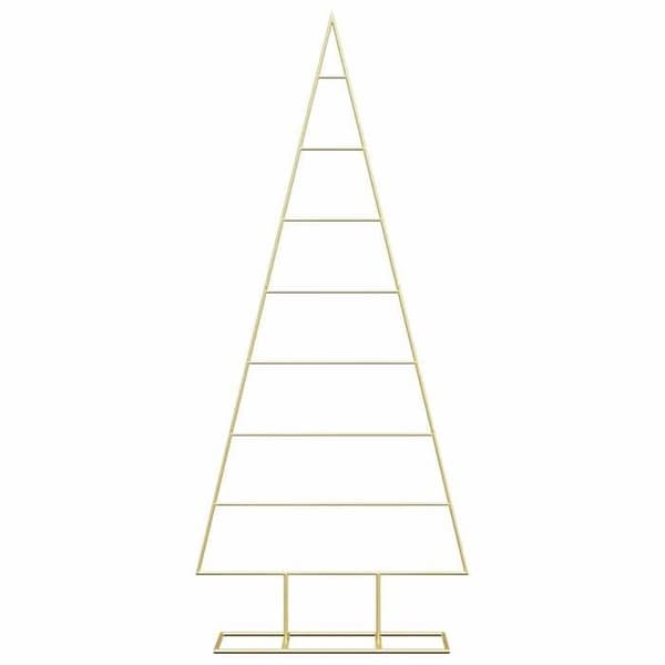 Julgran - EXKLUSIVT HUS - Modern - 150 cm - Pulverlackerad stål - Matt guldfinish Matt guld