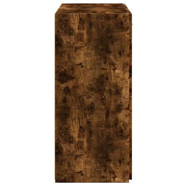 Maison Exclusive - Buffé ek rökig 80x42,5x93 cm ingenjörsträ