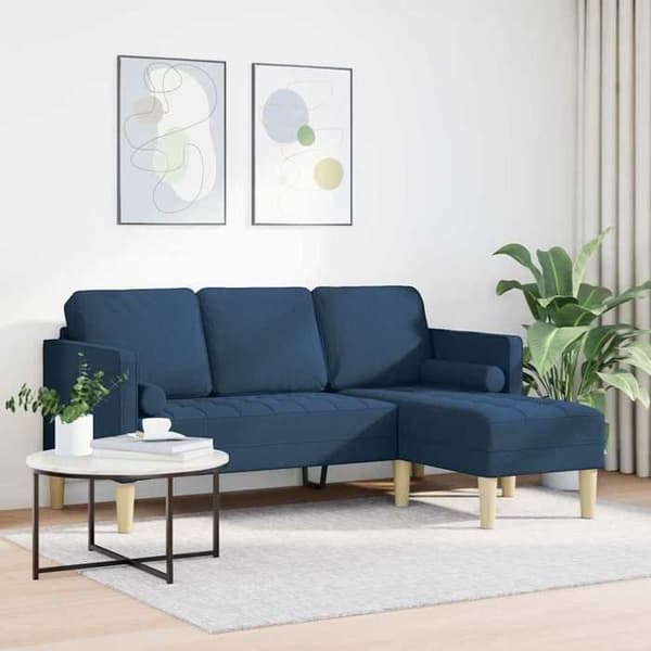 Maison Exclusive - Sohvaryhmä sinisillä polyesterityynyillä