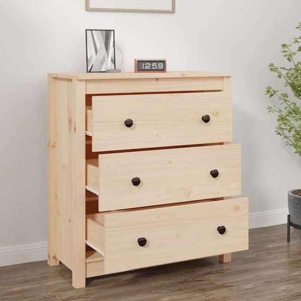 Maison Exclusive - Buffet 70x35x80 cm massiivipuusta, mänty