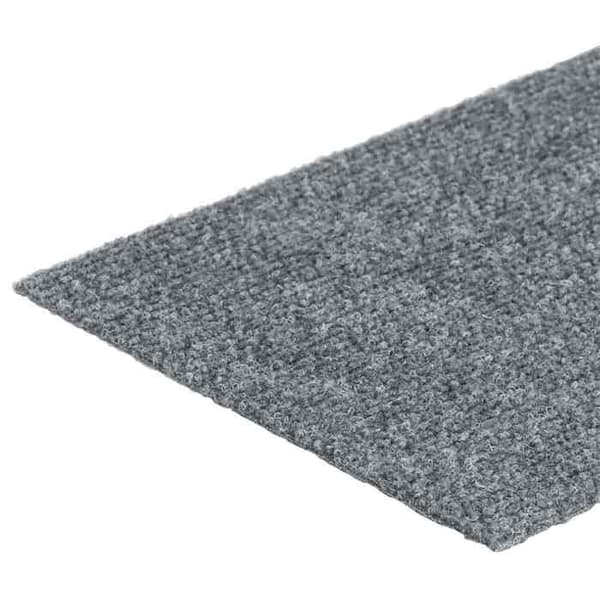 Maison Exclusive - Självhäftande trappmattor 15 stycken 76 x 20 cm Ljusgrå Rektangulär