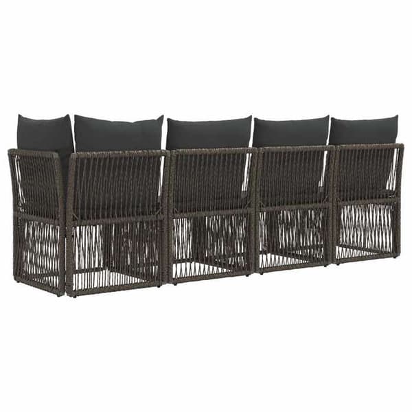 Maison Exclusive - Soffa 4 platser med vänster armstöd 4 pc 4-Antal platser