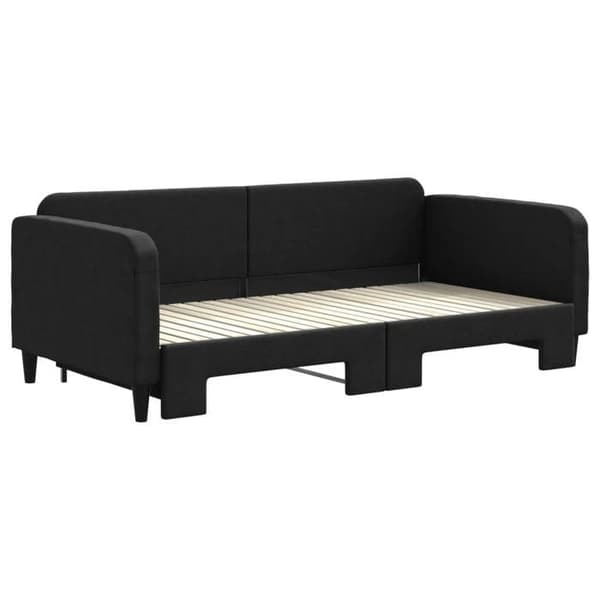 Maison Exclusive - Sovesofa med udtræk uden madras sort 100x200 cm