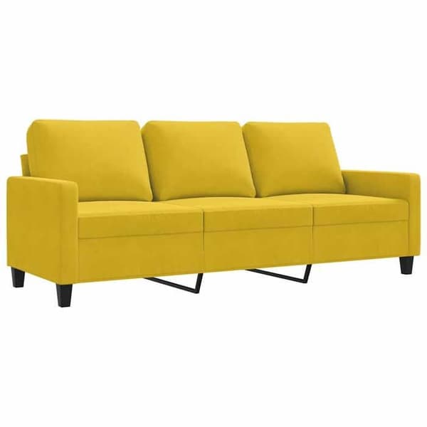 Maison Exclusive - Soffa 3-sits Gul 180 cm Sammet Gul