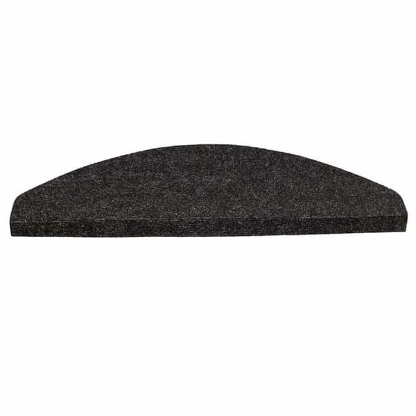 Maison Exclusive - Selvklæbende trappetæpper 15 stk 56x17x3 cm Sort Svart