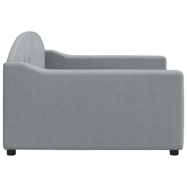 Maison Exclusive - Ljusgrå dagbädd 100x190 cm tyg
