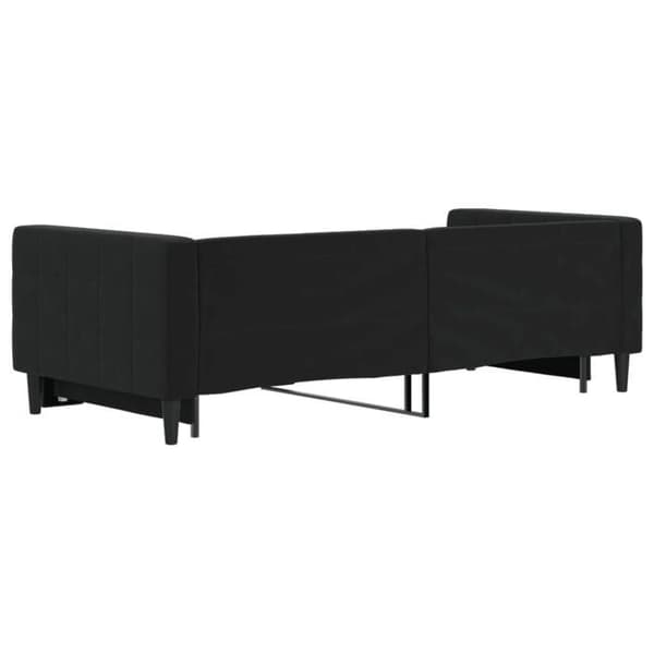 Maison Exclusive - Sovesofa med udtræk uden madras sort 90x200 cm