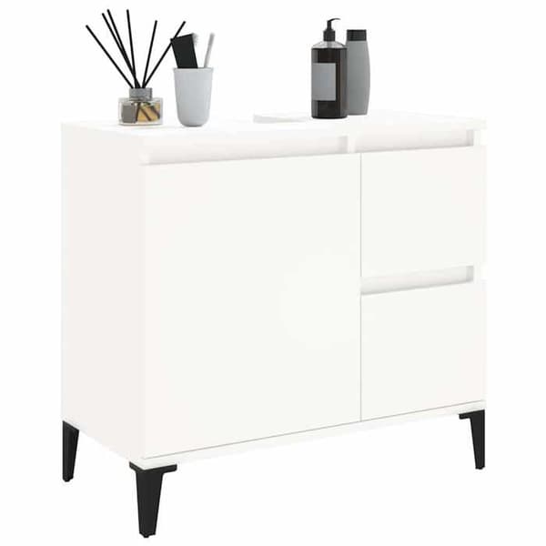 Maison Exclusive - Badrumsskåp vit 65x33x60 cm ingenjörsträ Vit