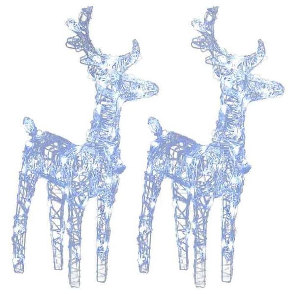 Maison Exclusive - Julren 2 st 80 LED Kallvit Akryl