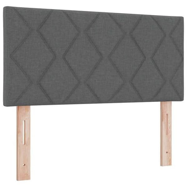Ljus sängbotten - MAISON EXCLUSIVE - 100 x 200 cm - Mörkgrå - Tyg - LED USB Mörkgrå