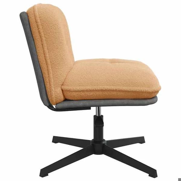 Maison Exclusive - Beige snurrstol i boucletyg som liknar ull