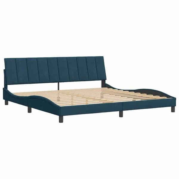 Maison Exclusive - Sengestel uden madras Hanko blå 200x200 cm velour