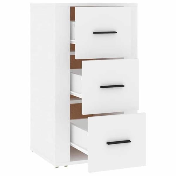 Buffé - EXKLUSIVT HEM - 40x33x70 cm - Ingenjörsträ - Vit - 3 lådor Vit