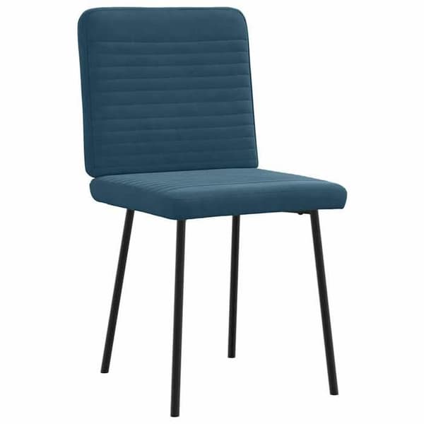 Maison Exclusive - Matstolar set om 2 Blå Sammet