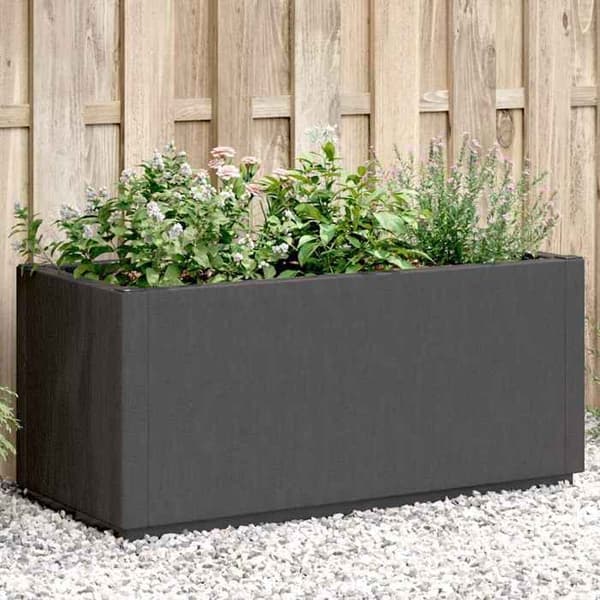 Maison Exclusive - Mörkgrå kruka 80x36x35 cm PP