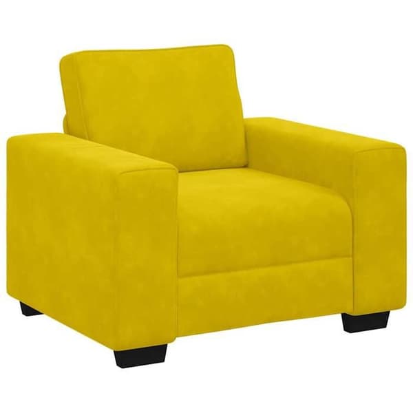 Maison Exclusive - Keltainen nojatuoli sohva 100x77x82 cm sametti