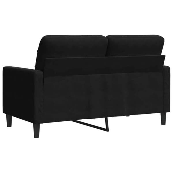 Maison Exclusive - Soffa för 2 personer Svart 120 cm Sammet