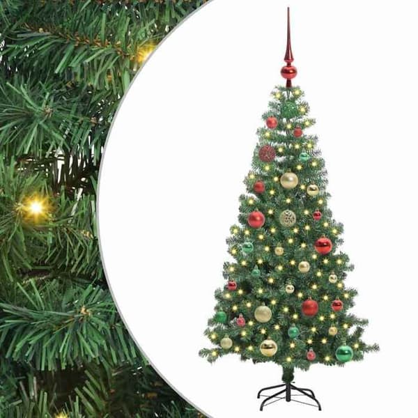 Maison Exclusive - Grön Julgran 120 cm PVC Grön