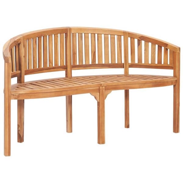 Maison Exclusive - Havegruppe 4 stk i bananform Solid teaktræ