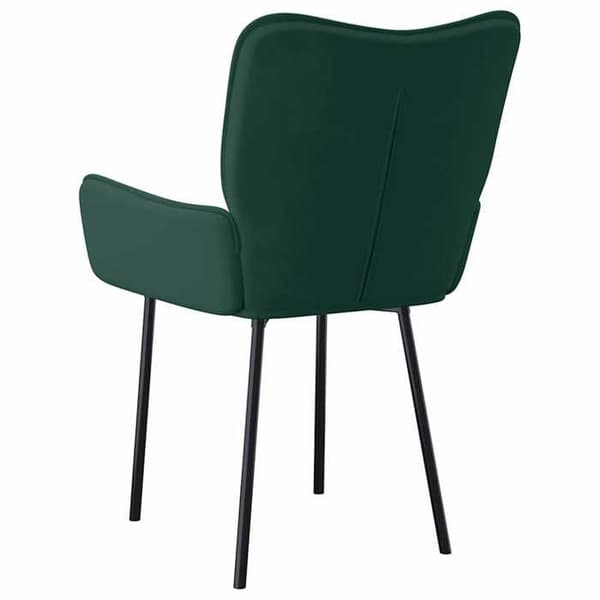 Maison Exclusive - Spisestole sæt af 2 Mørkegrøn Velour Mörkgrön