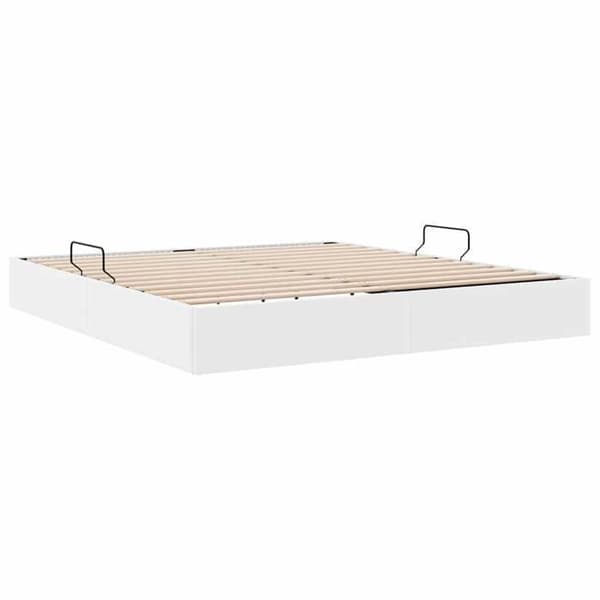 Maison Exclusive - Förvaringssäng Vit 193 x 203 cm Konstläder
