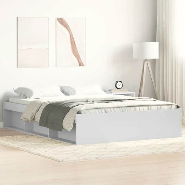Sengestel - EKSKLUSIV HUS - 140x200 cm - Hvid - 6 rum - Lamelseng Vit
