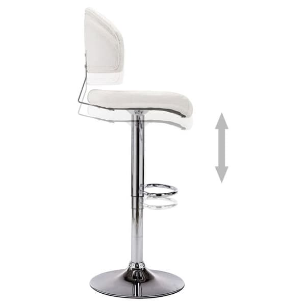 Maison Exclusive - Barstolar set om 2 vit konstläder Vit